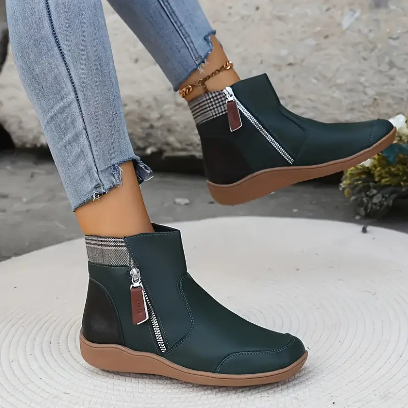Moira | Bottes Orthopédiques Imperméables à Fermeture Éclair Premium
