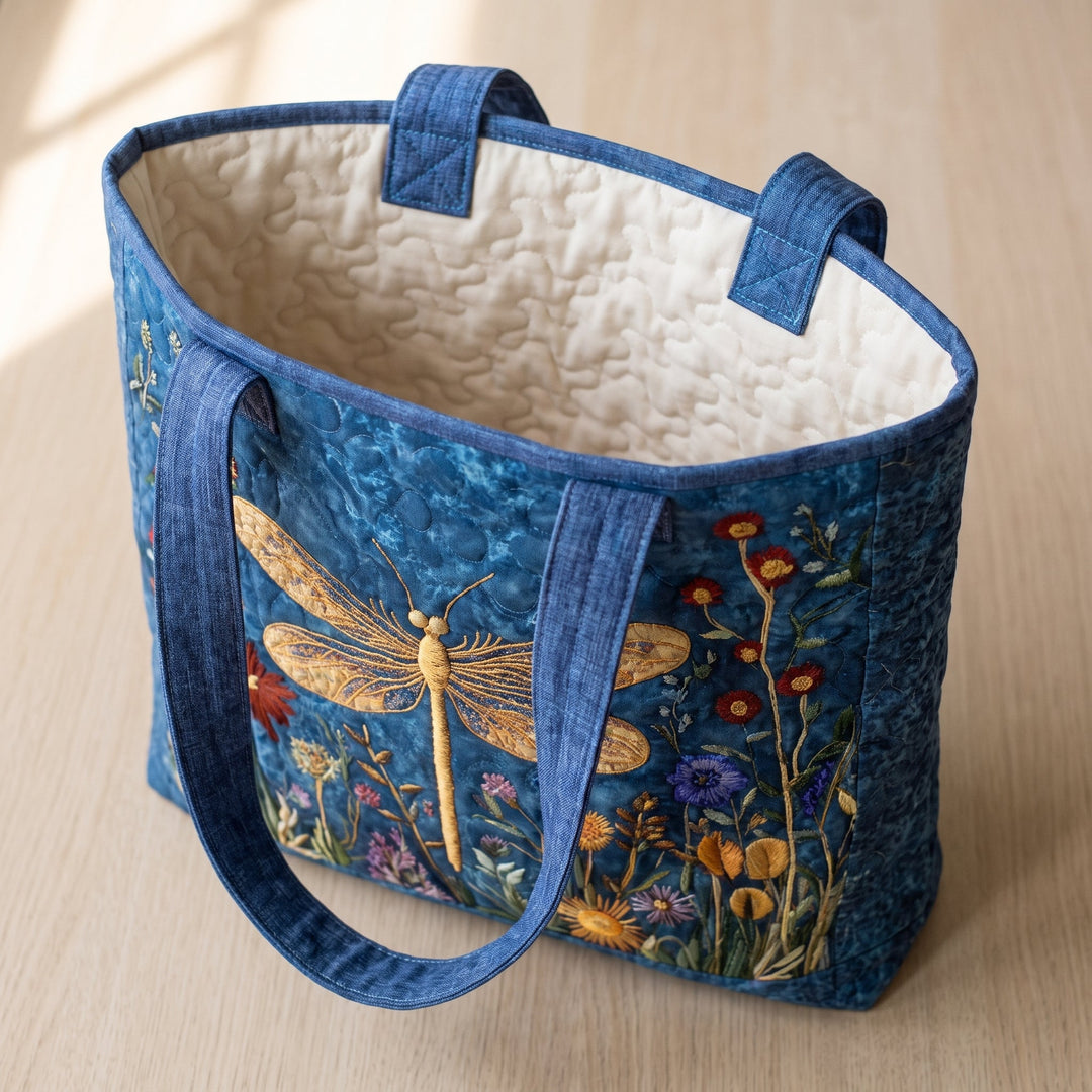 Sac Matelassé - Libellule Dorée