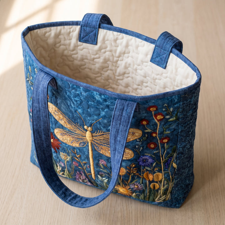 Sac Matelassé - Libellule Dorée