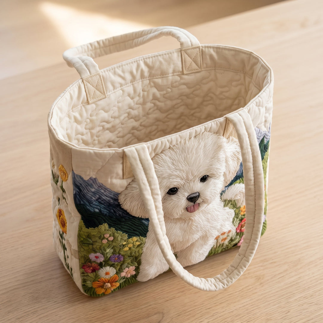 Sac Artisanal Matelassé - Chien Enchanté