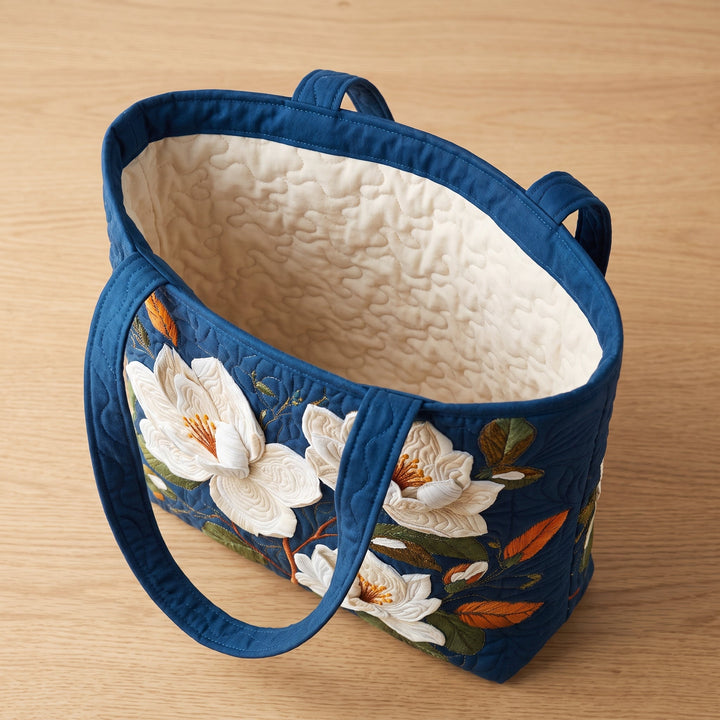Sac Artisanal Matelassé - Magnolia Délicat