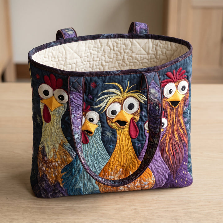 Sac Artisanal - Cinq Poules Colorées