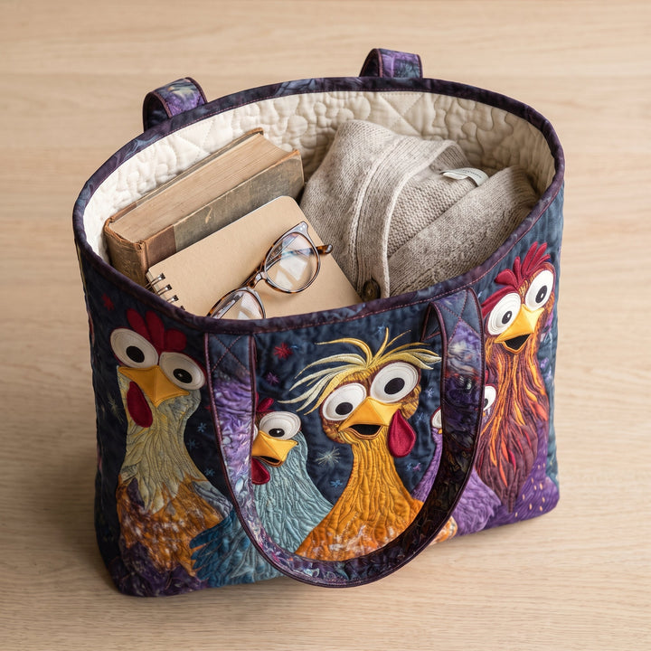 Sac Artisanal - Cinq Poules Colorées