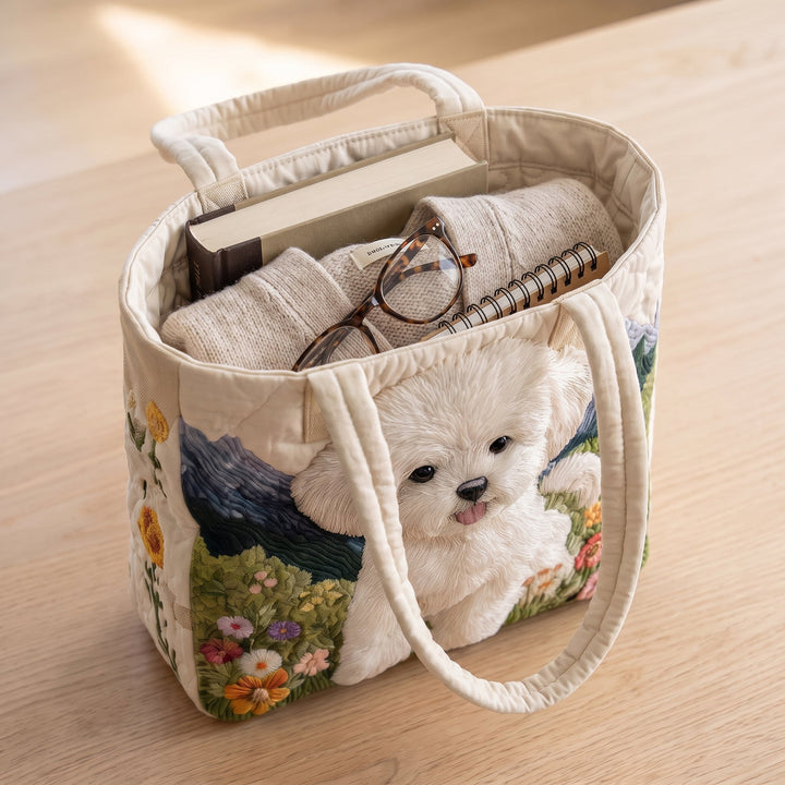 Sac Artisanal Matelassé - Chien Enchanté