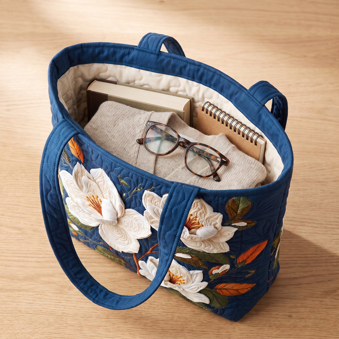 Sac Artisanal Matelassé - Magnolia Délicat