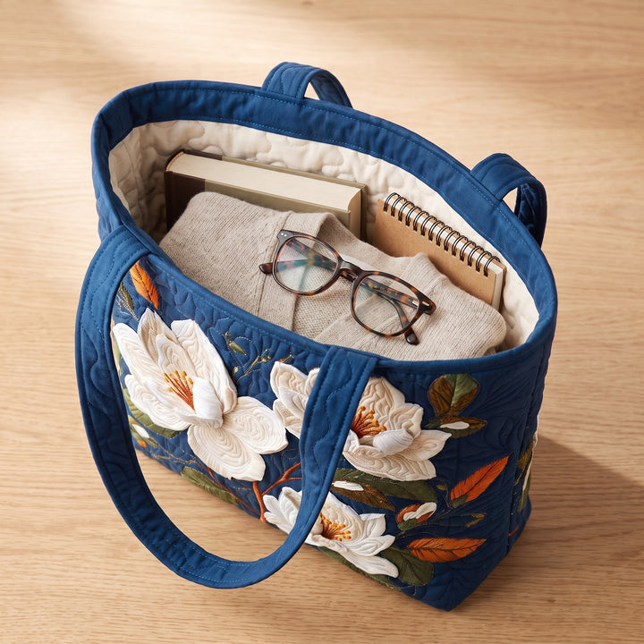 Sac Artisanal Matelassé - Magnolia Délicat