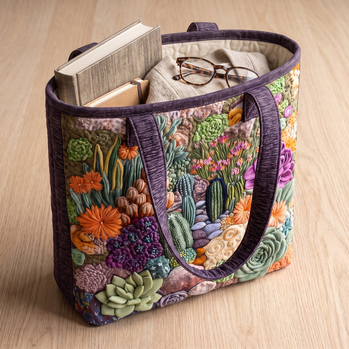 Sac Cabas Artisanal - Jardin de Succulentes