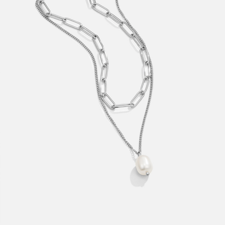 Zoé - Collier Élégant avec Perles Suspendues