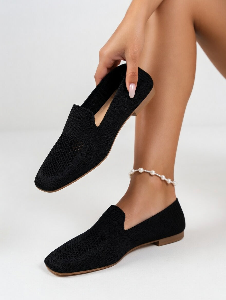Luméline - Mocassins respirants maille élégante confortable