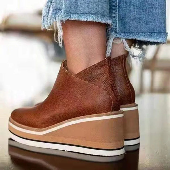 Kamala Bottines à Talon Wedge Décontractées