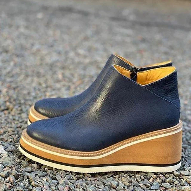 Kamala Bottines à Talon Wedge Décontractées