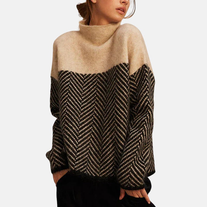 Colette | PULL À COL MONTANT EN COTON