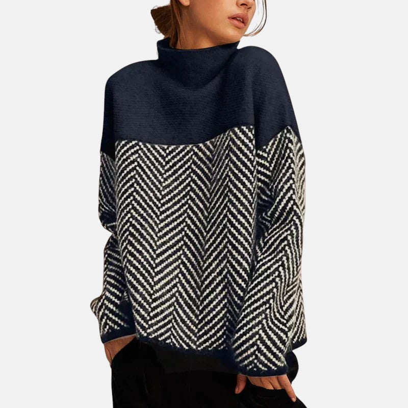 Colette | PULL À COL MONTANT EN COTON