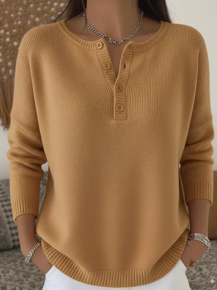 Ernesta — Pull Maille Boutons Henley