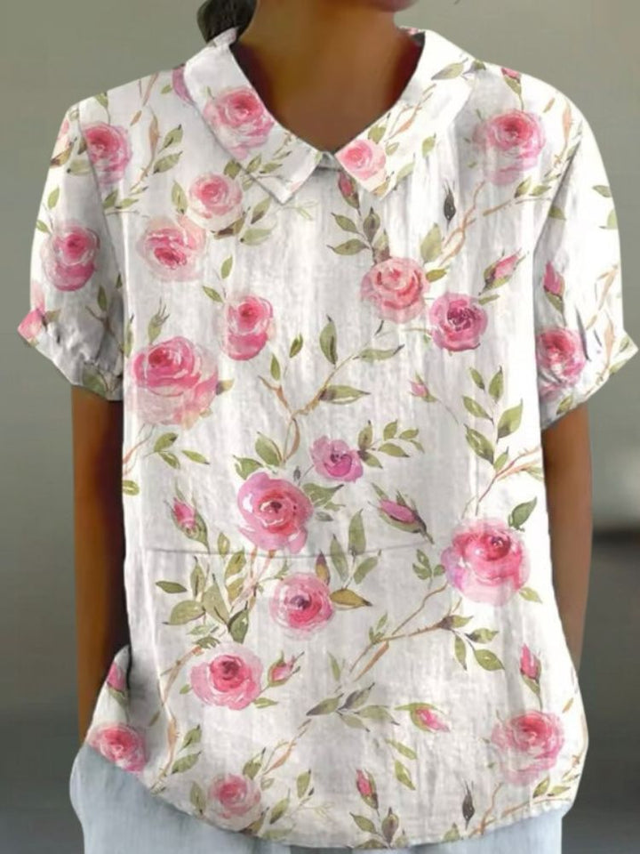 Mathilde | Blouse Fleurie Élégante