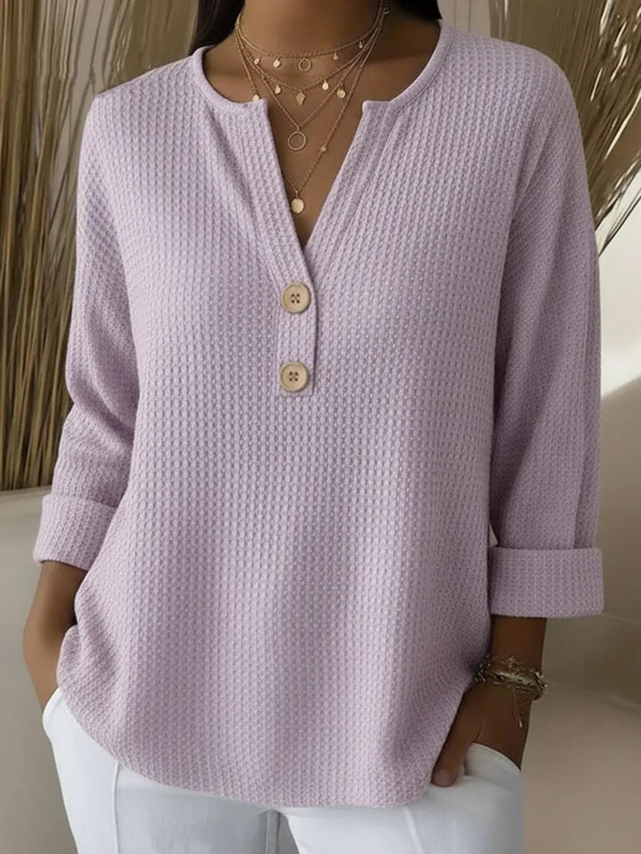 Lucia — Henley Texturé Boutonné