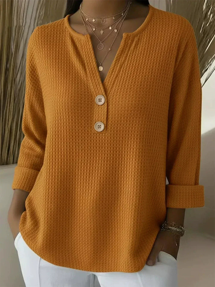 Lucia — Henley Texturé Boutonné