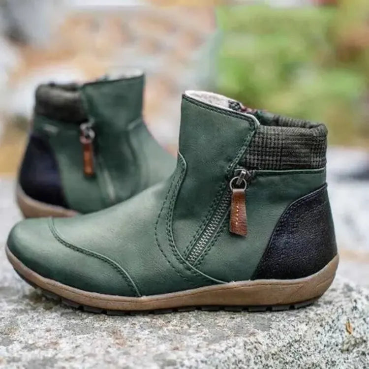 Moira | Bottes Orthopédiques Imperméables à Fermeture Éclair Premium