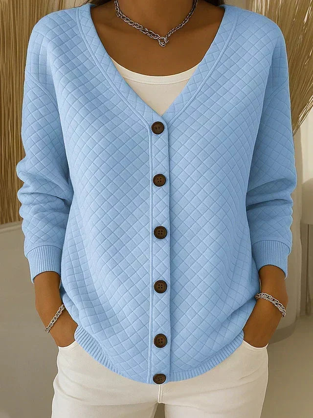 Eleonora — Cardigan Matelassé Boutonné