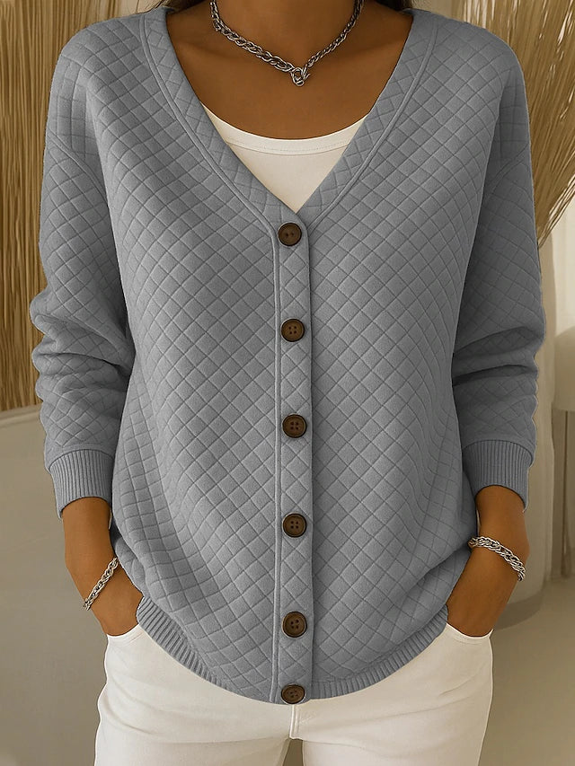 Eleonora — Cardigan Matelassé Boutonné