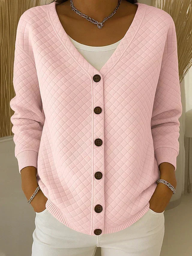 Eleonora — Cardigan Matelassé Boutonné