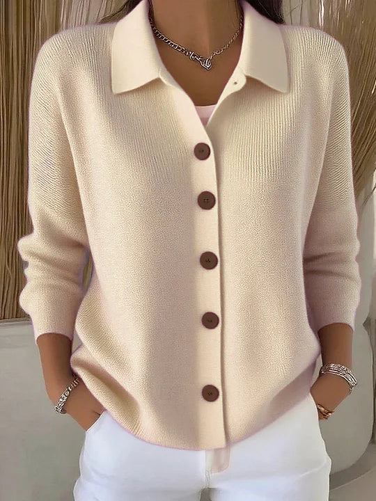 Fosca — Cardigan Col Boutonné Chic