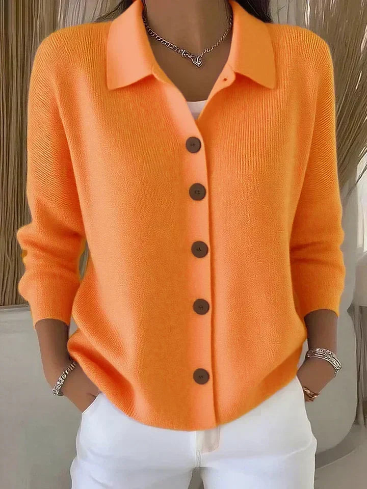 Fosca — Cardigan Col Boutonné Chic