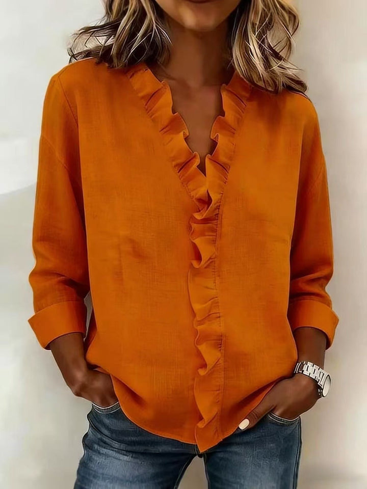 Séverine | Blouse Élégante Volants Claire