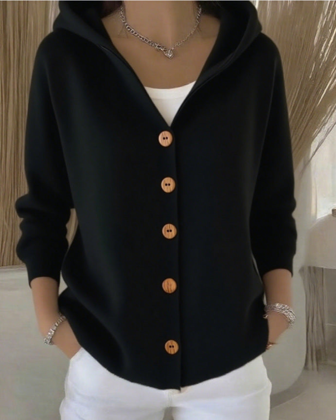 Rosetta — Cardigan à Capuche Cocooning