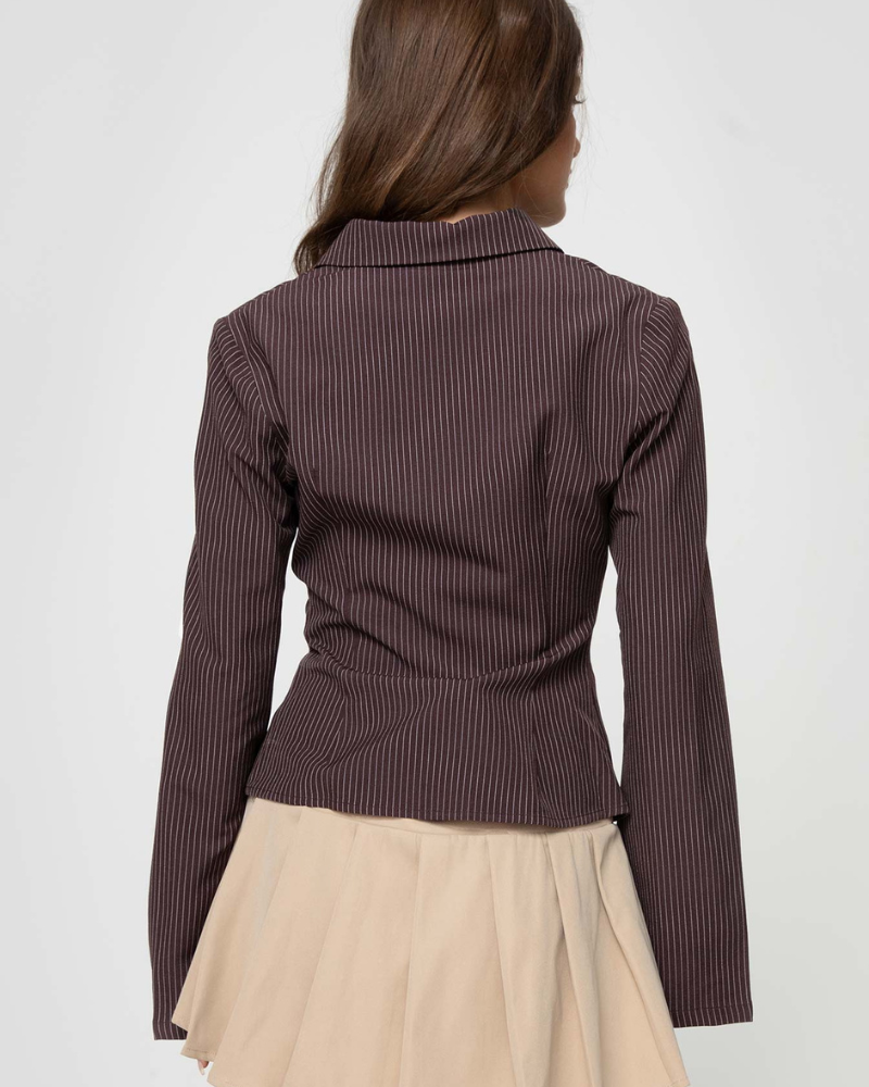 Éloise | CHEMISE CLASSIQUE À RAYURES FINES