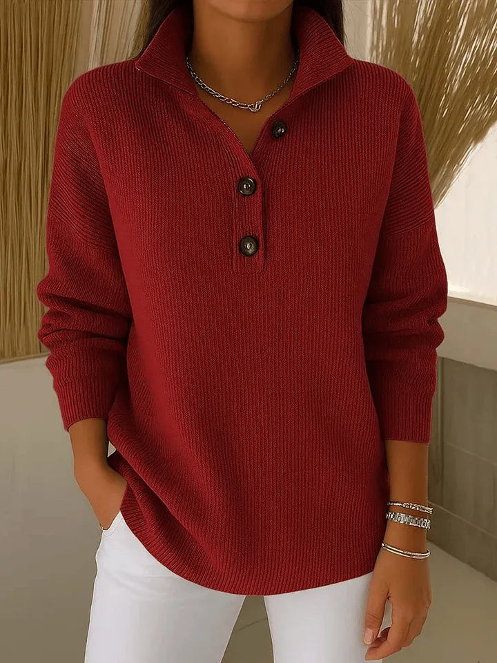Amalia — Pull Polo Col V