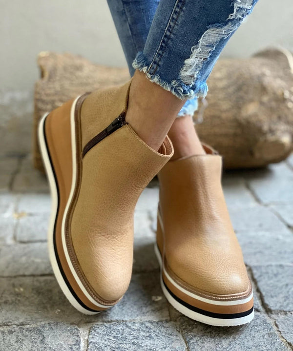 Kamala Bottines à Talon Wedge Décontractées