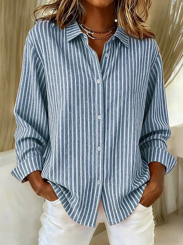 Ginevra — Chemise Rayée Boutonnée