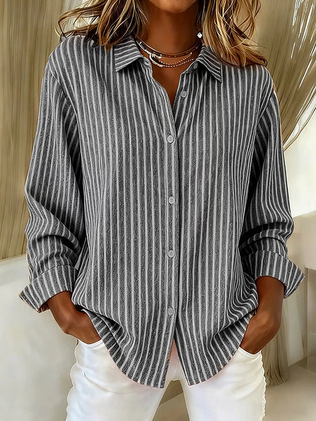 Ginevra — Chemise Rayée Boutonnée