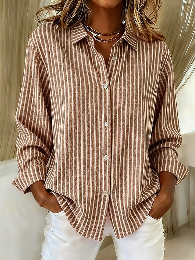 Ginevra — Chemise Rayée Boutonnée