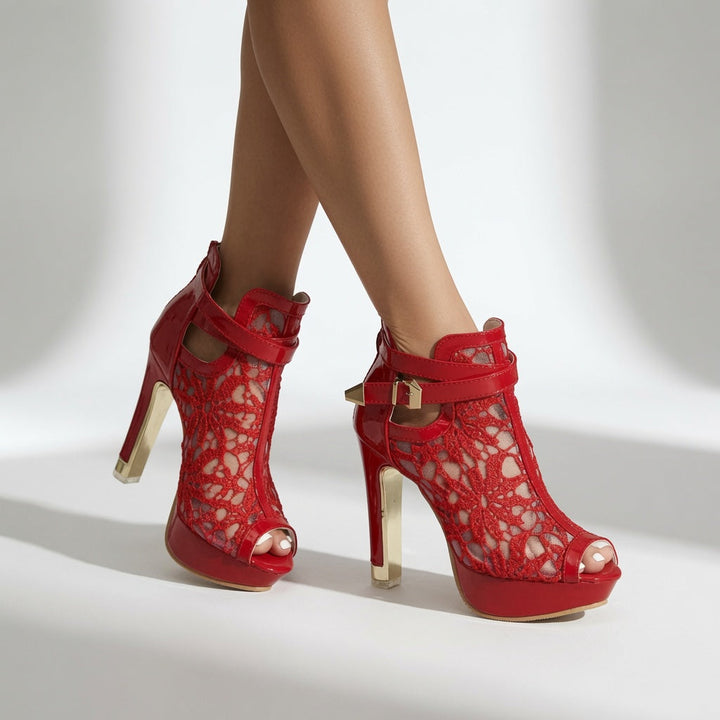 Isabella™ — Bottines dentelle élégance glamour intemporelle
