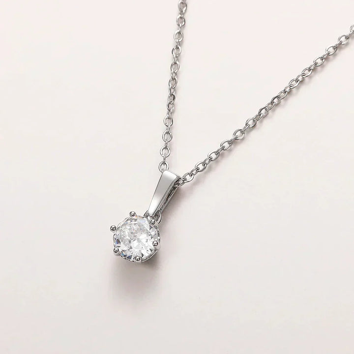 Odile - Collier Pendentif Classique en Zirconium