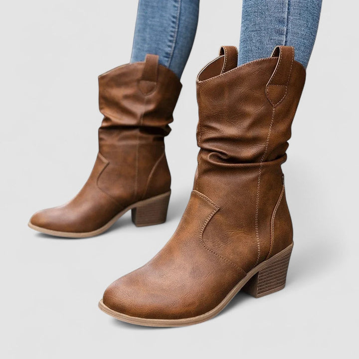 Vivian - Bottes en Cuir Orthopédique