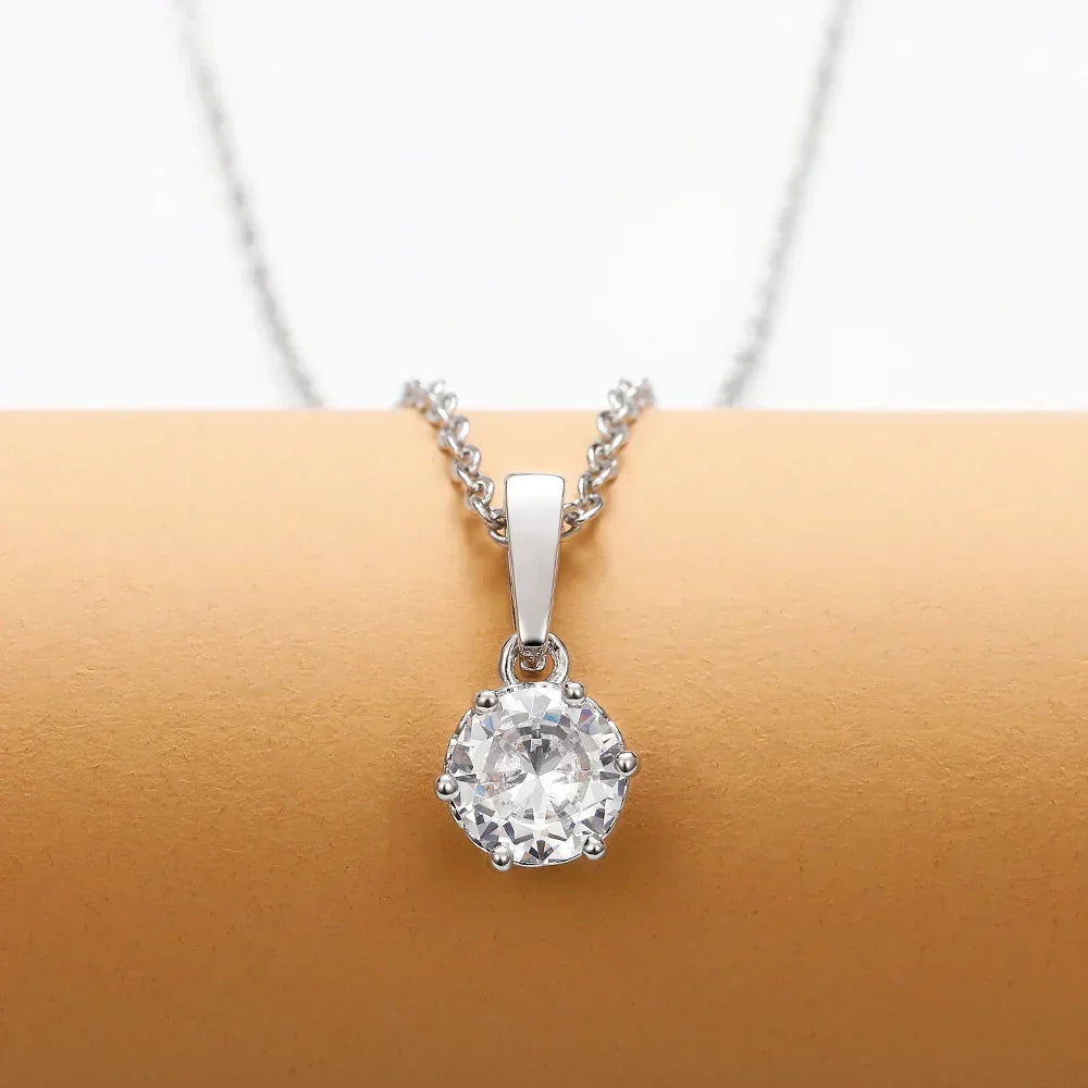Odile - Collier Pendentif Classique en Zirconium