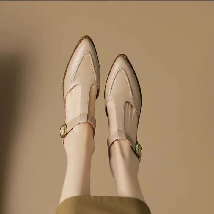 Aurenza - Chaussures femme à boucle et talon bas