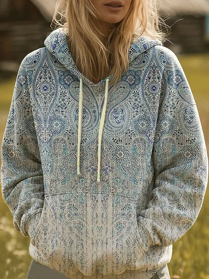 Kaelith | Sweat à capuche à imprimé soleil arc-en-ciel