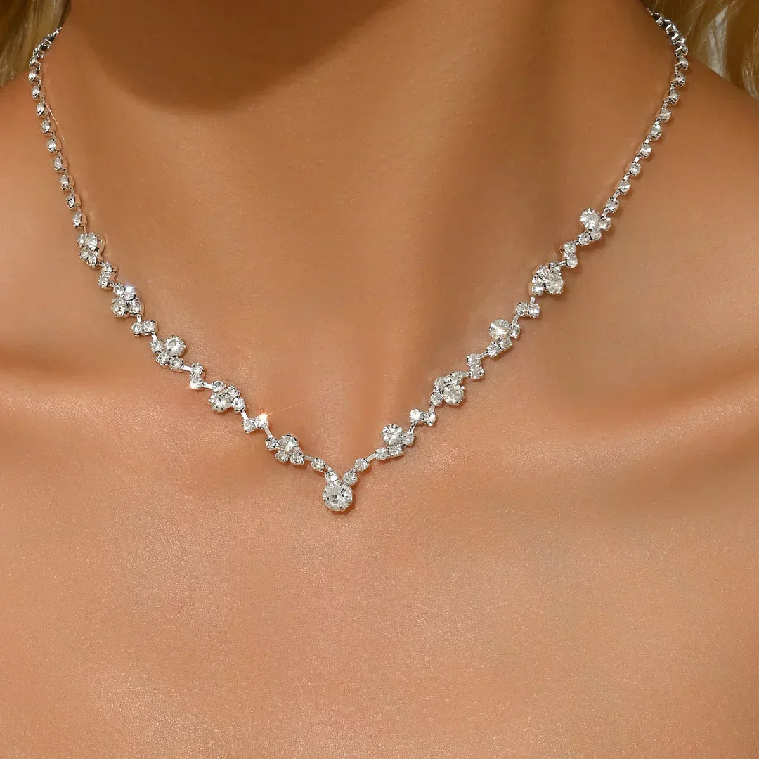Iris - Collier de Mariage Élégant en Diamant