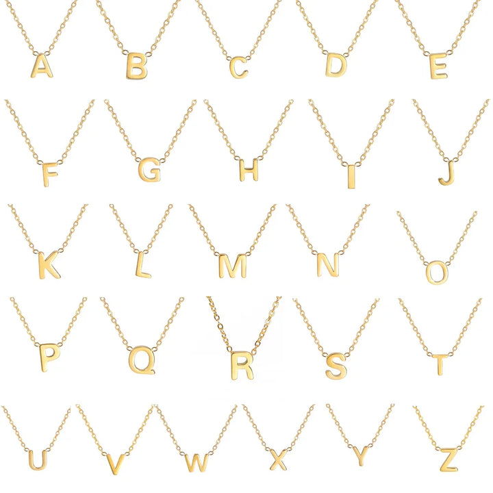 Mathilde - Collier Pendentif Alphabet Brillant
