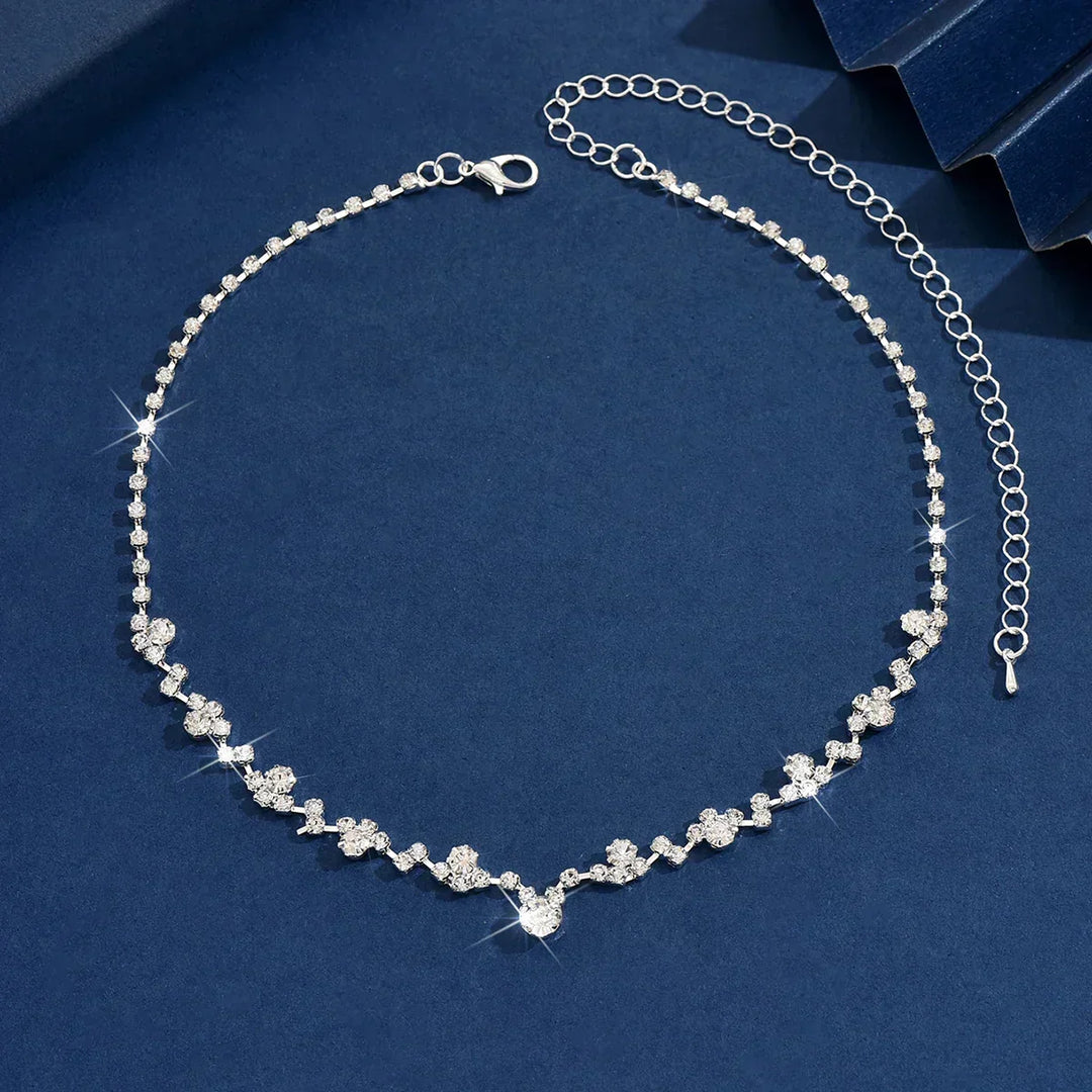 Iris - Collier de Mariage Élégant en Diamant