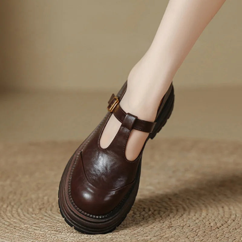 Blythe - Chaussures Mary Jane T-Bar femme à bout rond
