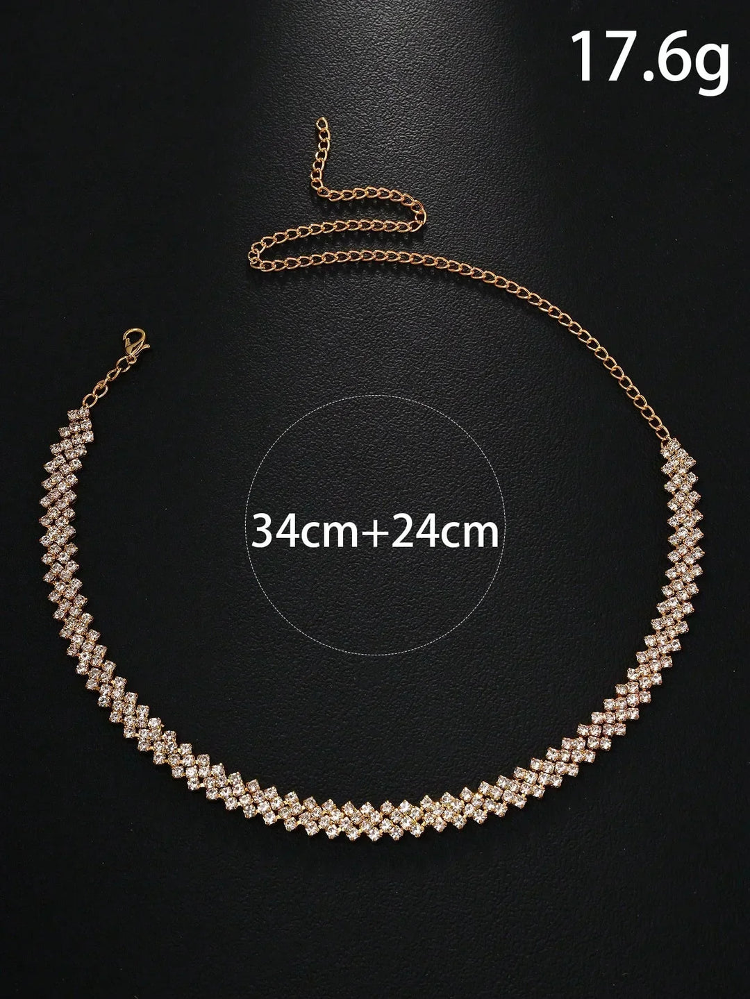 Clémence - Collier Élégant en Strass
