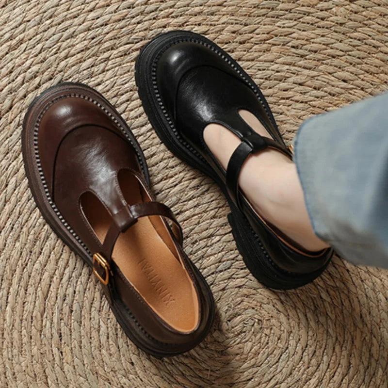 Blythe - Chaussures Mary Jane T-Bar femme à bout rond