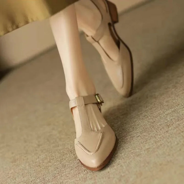 Aurenza - Chaussures femme à boucle et talon bas