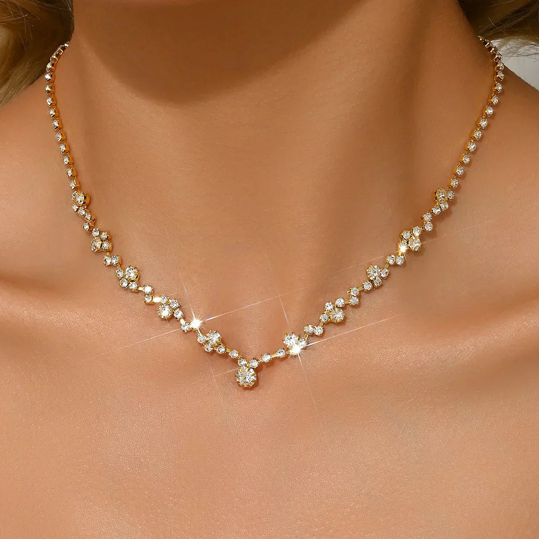 Iris - Collier de Mariage Élégant en Diamant
