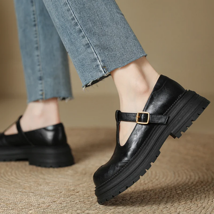 Blythe - Chaussures Mary Jane T-Bar femme à bout rond